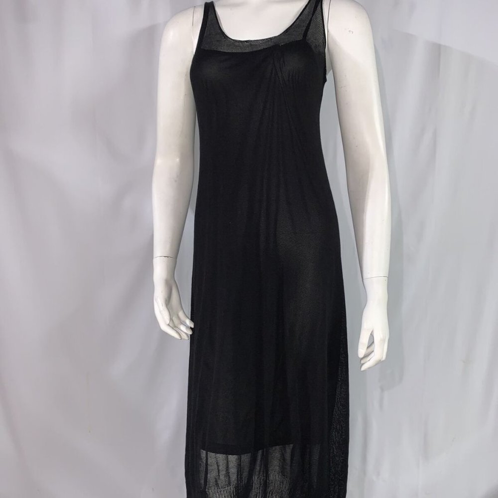 Rodika Zanian Black Lined Sleeveless Dress Size XS